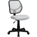 Flash Furniture Mid-Back White Mesh Task Chair and Computer Chair [WA-3074-WHT-GG] width=