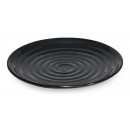 GET Enterprises ML-84-BK Milano Black Round Plate, 15"(6 Pieces) width=