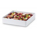 GET Enterprises ML-85-W Milano White Square Bowl, 12"x 12"(6 Pieces) width=