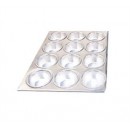 Winco AMF-12 12-Cup Aluminum Muffin Pan width=