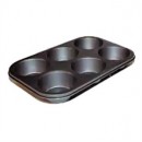 Winco AMF-6NS 6-Cup Non-Stick Jumbo Muffin Pan width=