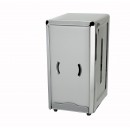 Winco NH-7 Full Size Stainless Steel Napkin Dispenser width=