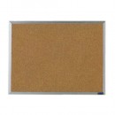 Aarco AB2436G Economy Series Natural Cork Board with Aluminum Frame 24" x 36" width=