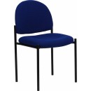 Flash Furniture Navy Fabric Comfortable Stackable Steel Side Chair [BT-515-1-NVY-GG] width=