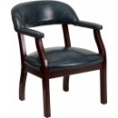 Flash Furniture Navy Vinyl Luxurious Conference Chair [B-Z105-NAVY-GG] width=