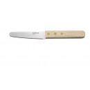 Winco KCL-3 Oyster / Clam Knife with Wooden Handle, 3-1/2" Blade width=