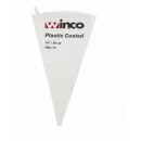 Winco PBC-14 Cotton Pastry Bag with Plastic Coated Interior, 14'' width=