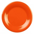 Thunder Group CR010RD Orange Melamine Wide Rim Round Plate 10-1/2"  (1 Dozen) width=