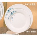 Thunder Group 1012BB Blue Bamboo Round Plate 11-3/4" (1 Dozen) width=