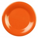 Thunder Group CR012RD Orange Melamine Wide Rim Round Plate 12"  (1 Dozen) width=