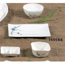 Thunder Group 1505BB Blue Bamboo BBQ Plate 8-1/4" x 5-5/8" (1 Dozen) width=