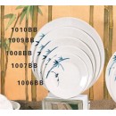 Thunder Group 1009BB Blue Bamboo Round Plate 9-1/3" (1 Dozen) width=