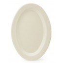 GET Enterprises OP-215-IV Diamond Ivory Oval Platter, 11-1/2"x 8"(2 Dozen) width=