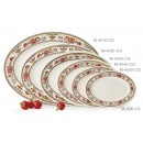 GET Enterprises M-4010-CG Garden Dynasty Melamine Oval Platter, 16"x 12"(1 Dozen) width=