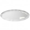 Thunder Group RF2024W Black Pearl Oval White Platter 24" x 10" (2 Pieces) width=
