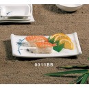 Thunder Group 0011BB Blue Bamboo Sashimi Platter 8-1/2" x 4-3/4" (1 Dozen) width=