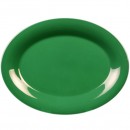 Thunder Group CR209GR Green Melamine Oval Platter 9-1/2" x 7-1/4" (1 Dozen) width=
