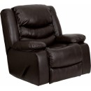 Flash Furniture  Plush Brown Leather Rocker Recliner [MEN-DSC01078-BRN-GG] width=
