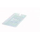 Winco SP7300C Poly-Ware Slotted Food Pan Cover, 1/3 Size width=