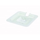 Winco SP7600C Poly-Ware Slotted Food Pan Cover, 1/6 Size width=