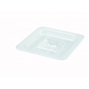 Winco SP7600S Poly-Ware Solid Food Pan Cover, 1/6 Size width=