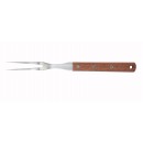 Winco KPF-612 Pot Fork with Wooden Handle, 6-1/2" width=