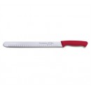 FDick 8503830-03 Pro-Dynamic Knife Slicer with Red Handle, 12" Blade width=