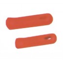 Winco AFP-2HR Red Removable Silicone Sleeves for 10" and 12" Fry Pans width=