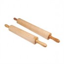 Winco WRP-15 Wooden Rolling Pin 15" width=