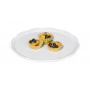 GET Enterprises ML-114-W Bake and Brew Round White Display Plate, 11-1/2"(1 Dozen) width=