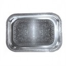 Winco CMT-2014 Chrome Plated Oblong Serving Tray, 20'' x 14'' width=