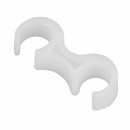 Flash Furniture Set of 2 White Plastic Ganging Clips [LE-3-WHITE-GANG-GG] width=