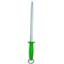 FDick 7517130-14 Regular Cut Sharpening Steel with Green Handle 12" width=