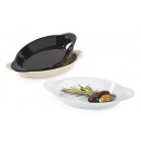 GET Enterprises SD-08-BK Black Oval Melamine Side Dish, 10 oz. (2 Dozen) width=