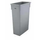 Winco PTC-23SG Gray Slender Trash Can, 23 Gallon width=