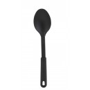 Winco NC-SS1 Black Nylon Solid Spoon 12" width=