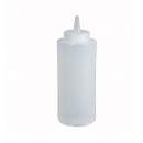 Winco-PSB-12C-Clear-Plastic-Squeeze-Bottle-12-oz-