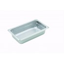 Winco SPJH-402 1/4 Size Anti-Jam Steam Table Pan, 2-1/2'' Deep width=