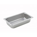 Winco SPQ2 1/4 Size Steam Table Pan, 2-1/2'' Deep width=