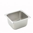 Winco SPS4 1/6 Size Steam Table Pan, 4'' Deep width=