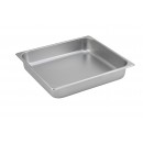 Winco SPTT2 2/3 Size Steam Table Pan, 2-1/2'' Deep, 25-Gauge width=