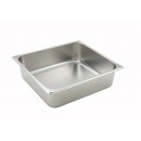 Winco SPTT4 2/3 Size Steam Table Pan, 4'' Deep, 25-Gauge width=