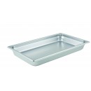 Winco SPJL-102 Full Size Anti-Jam Steam Table Pan, 2-1/2'' Deep width=