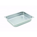 Steam Table Pan, half size, 2-1/2'' deep, 22 gauge stainless steel, anti-jamming, NSF(1 Each/Unit) width=