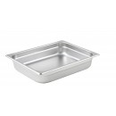 Winco SPJL-202 Half Size Anti-Jam Steam Table Pan, 2-1/2'' Deep width=
