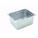 Steam Table Pan, half size, 6'' deep, 22 gauge stainless steel, anti-jamming, NSF(1 Each/Unit) width=