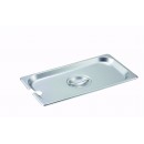 Winco SPCT 1/3 Size Slotted Steam Table Pan Cover width=