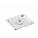 Winco SPSCS 1/6 Size Steam Table Pan Cover width=