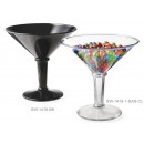 GET Enterprises SW-1419-BK Black SAN Plastic Super Martini Glass, 48 oz. (3 Pieces) width=