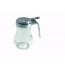 Winco G-115 Glass Syrup Dispenser with Chrome Plated Top 6 oz. (1 Dozen) width=